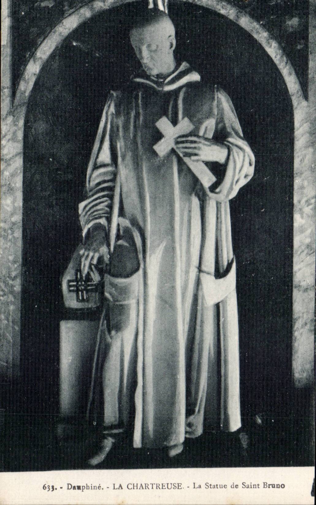 CPA Dauphine grosse Chartreuse Brut-Statue-Str Bruno