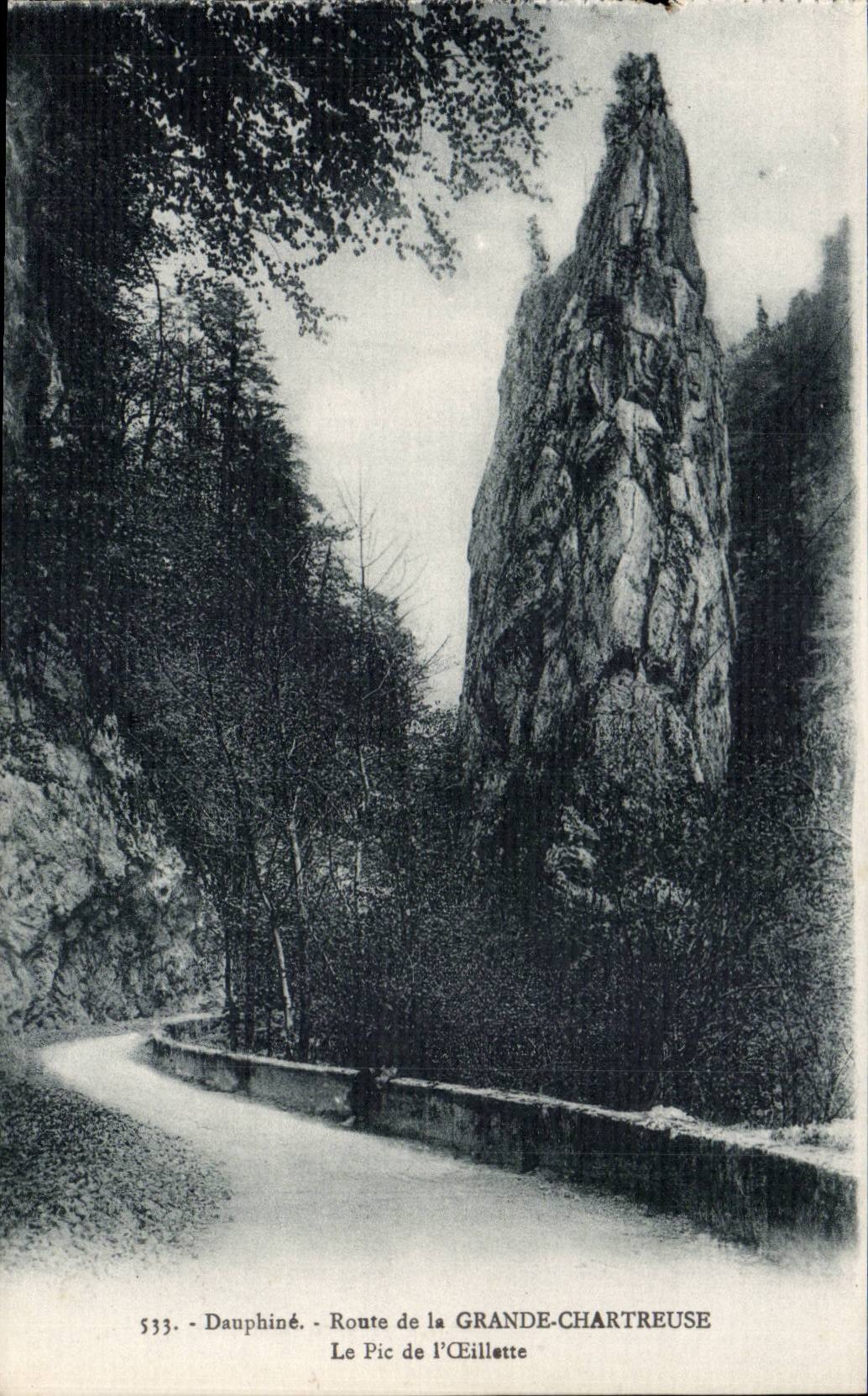 Strasse Dauphine-CPA von grossem Chartreuse die Spitze der olmohnblume