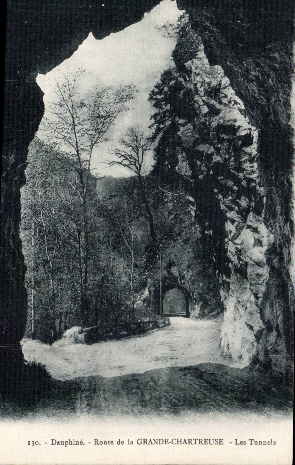 Strasse Dauphine-CPA der grossen Chartreuse Tunnels