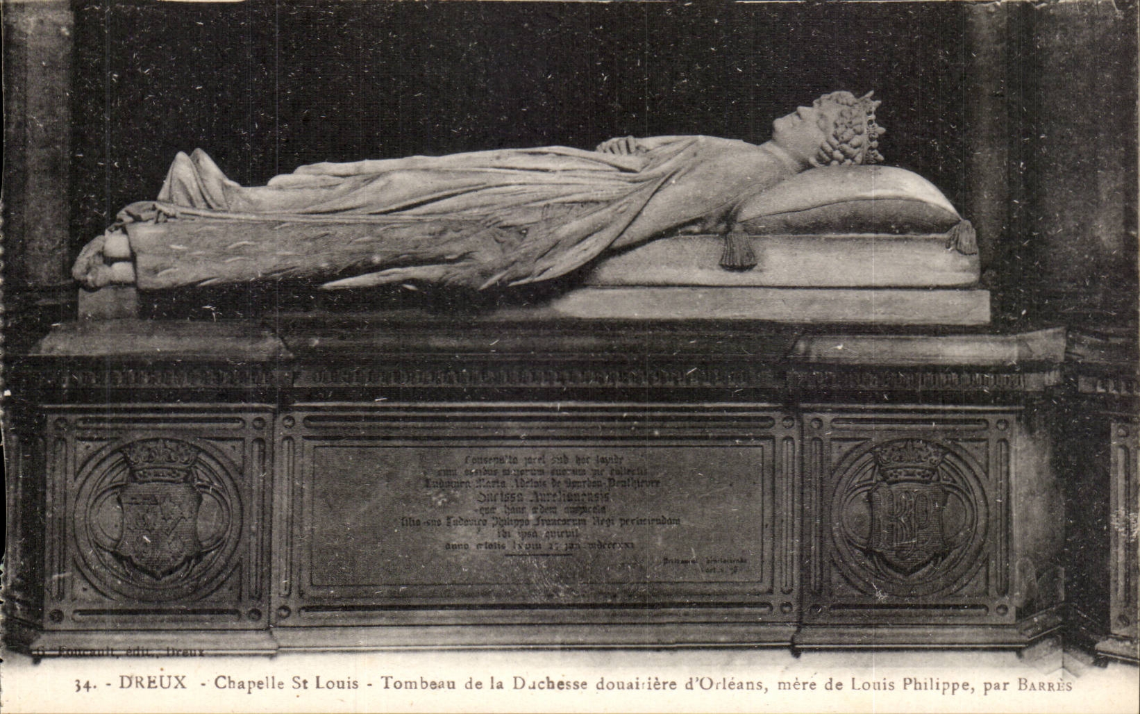 Dreux - La Chapelle Holy Louis - Tomb of the Duchess of Orleans - CPA