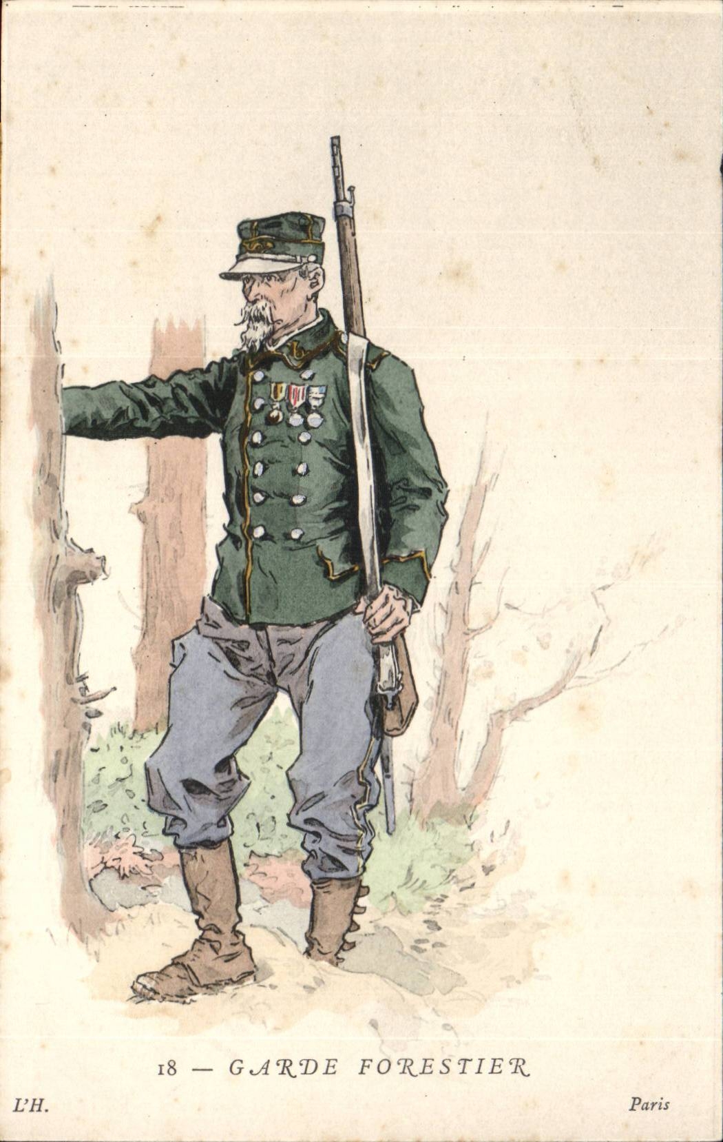 CPA Uniform Illustrator Forester (militaria trade)