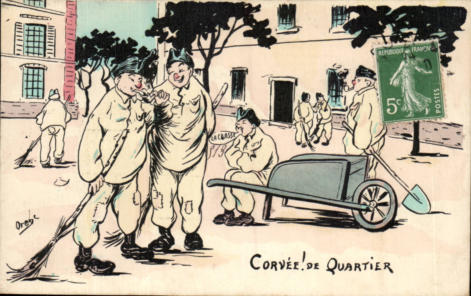 CPA Illustrator Orede Drudgery of district (militaria)