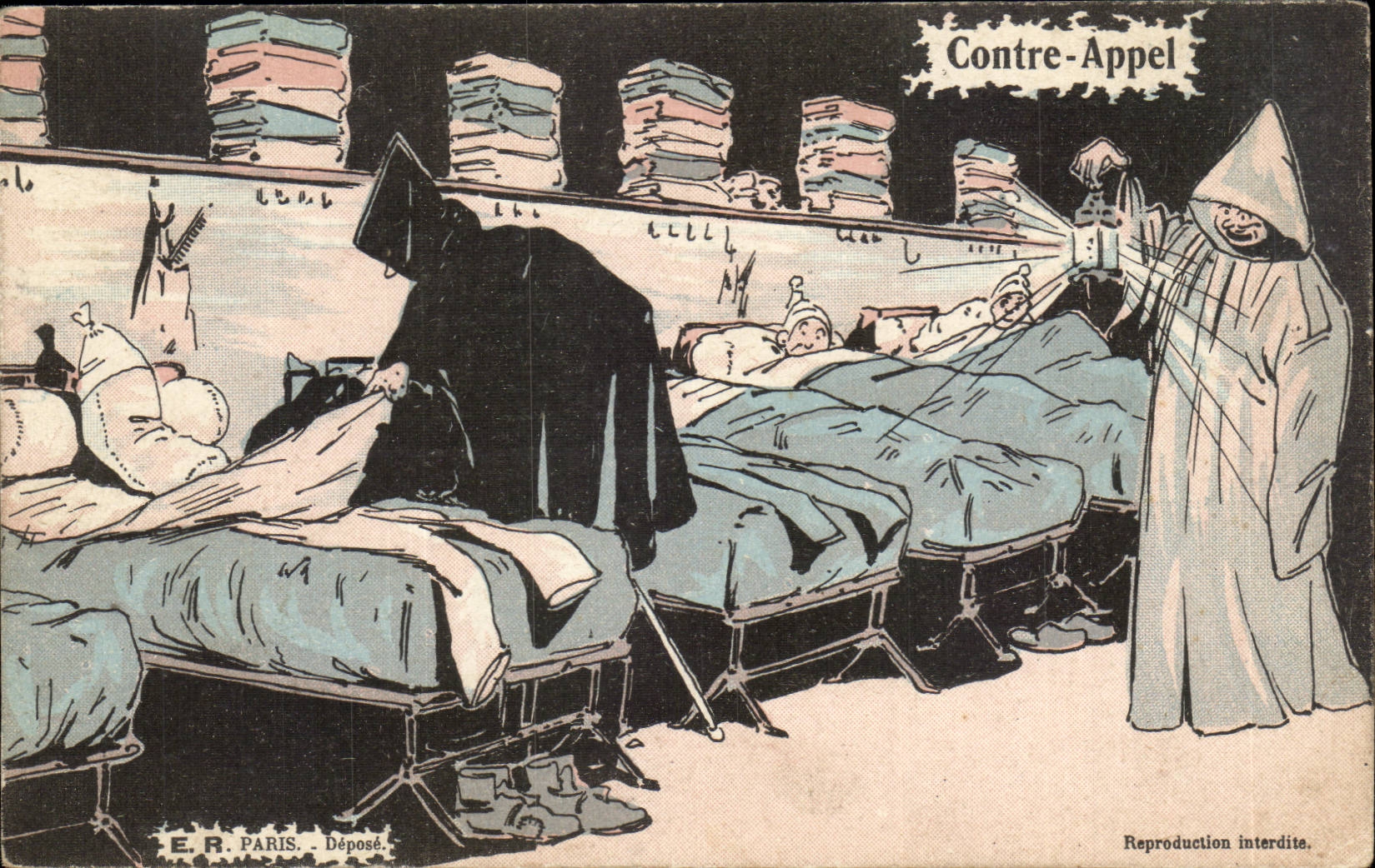 CPA Illustrator Against call (militaria)