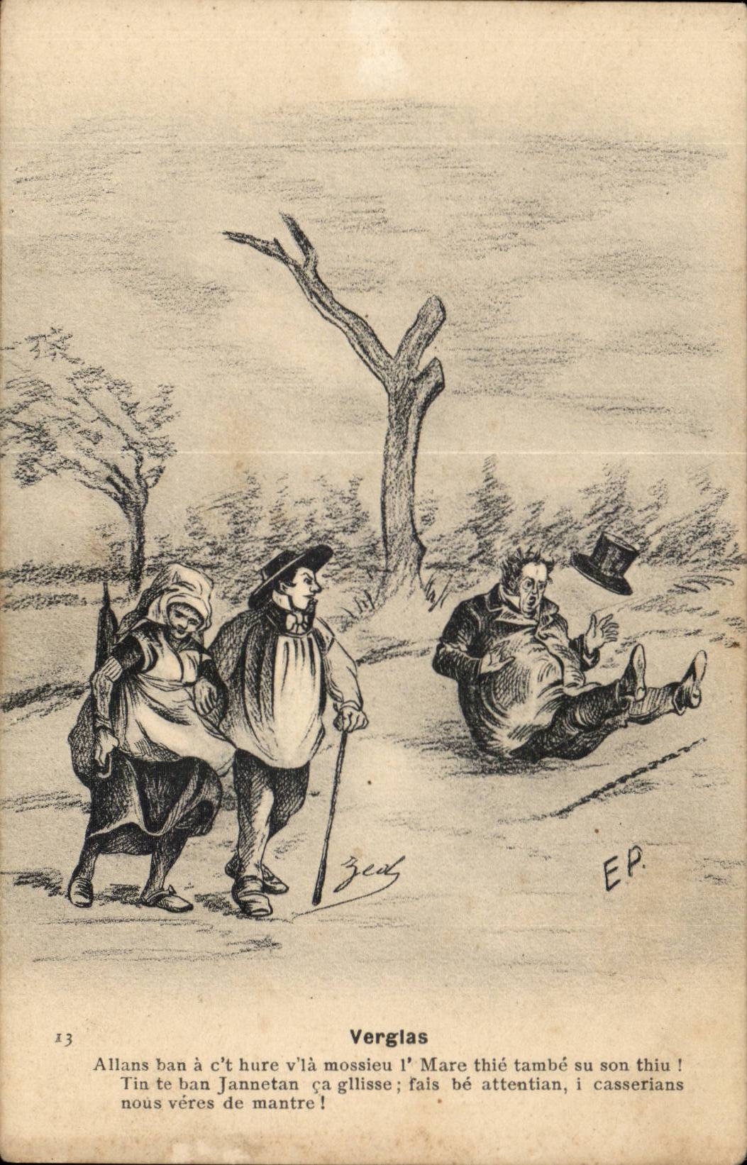 CPA Illustrateur VErglas 