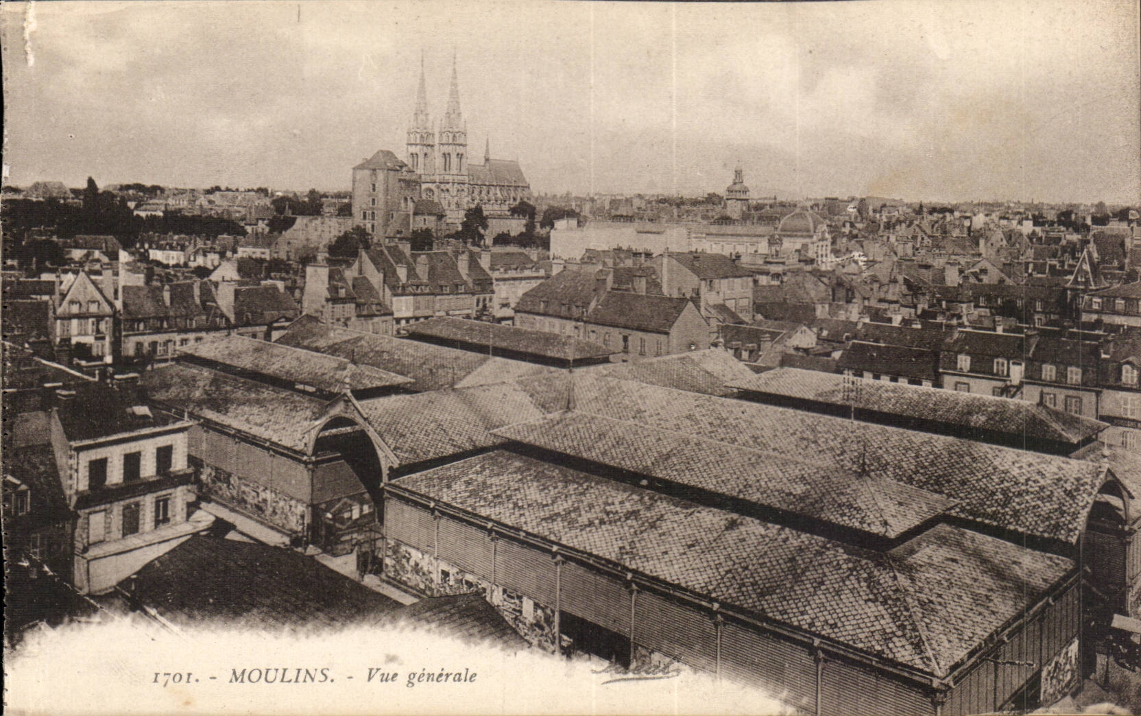 Moulins - View - CPA -
