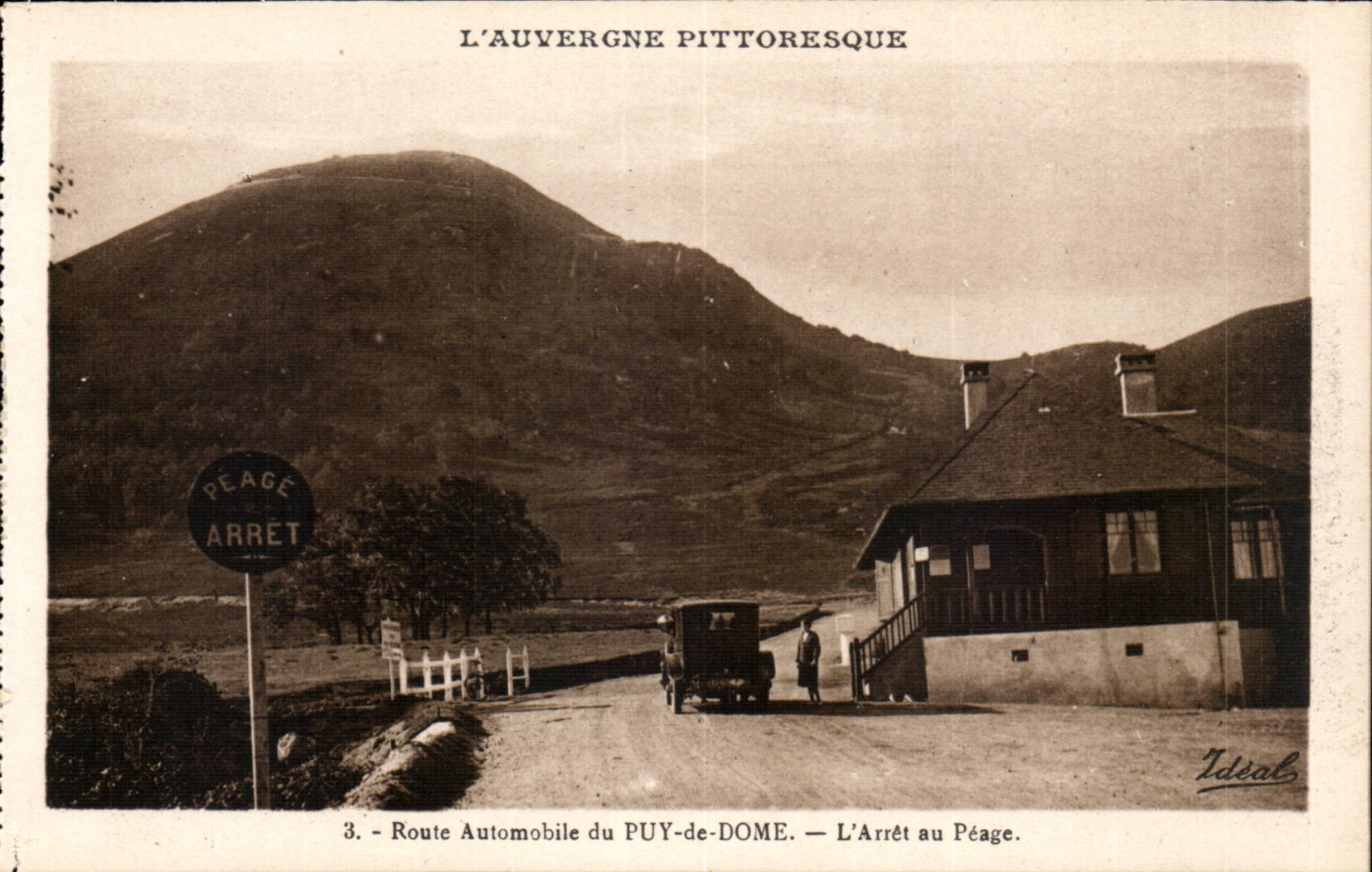 Route Automobile du Puy de Dome - the Stop with Toll - Picturesque Auvergne CPA