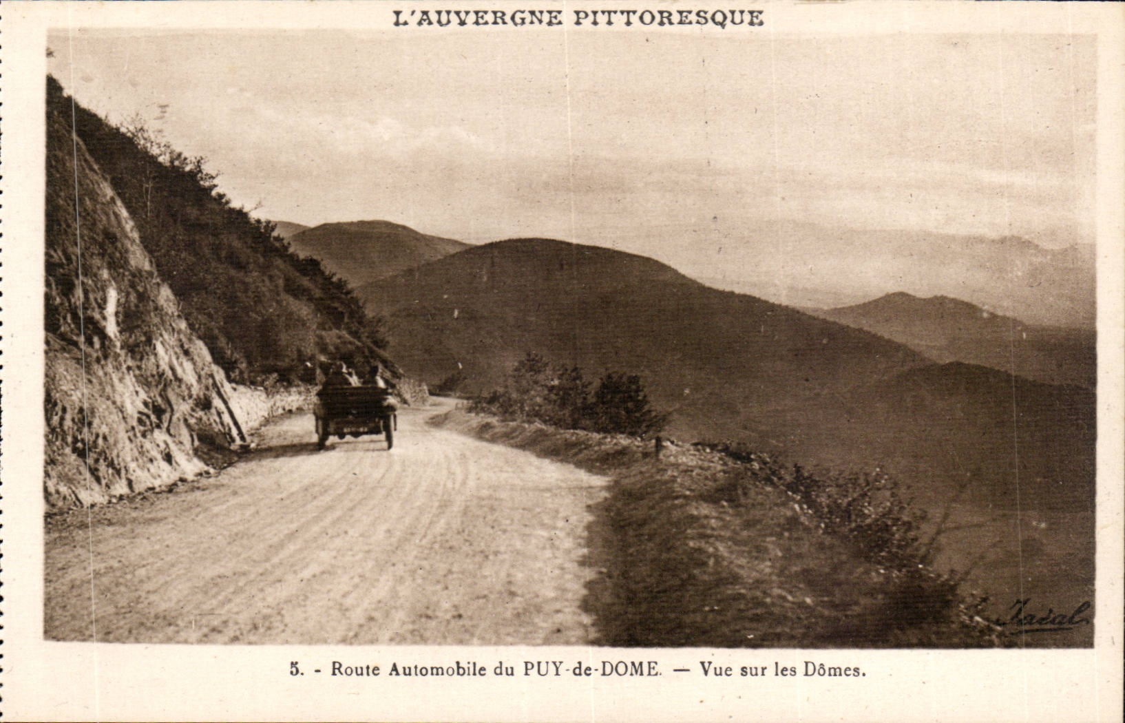 Route Automobile du Puy de Dome - Sight on the Domes - Picturesque Auvergne CPA