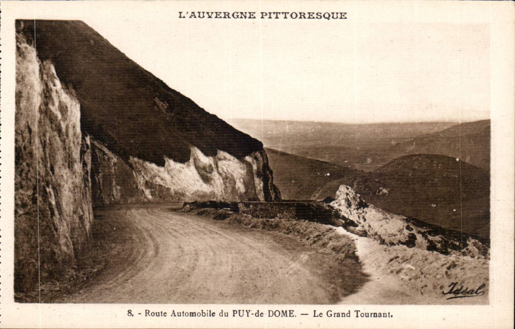 Route Aotomobile de Puy de Dome - the Great Turning - Picturesque Auvergne - CPA