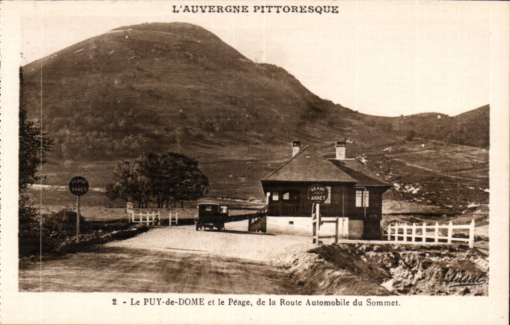 Route Aotomobile de Puy de Dome - and Toll - Picturesque Auvergne - CPA