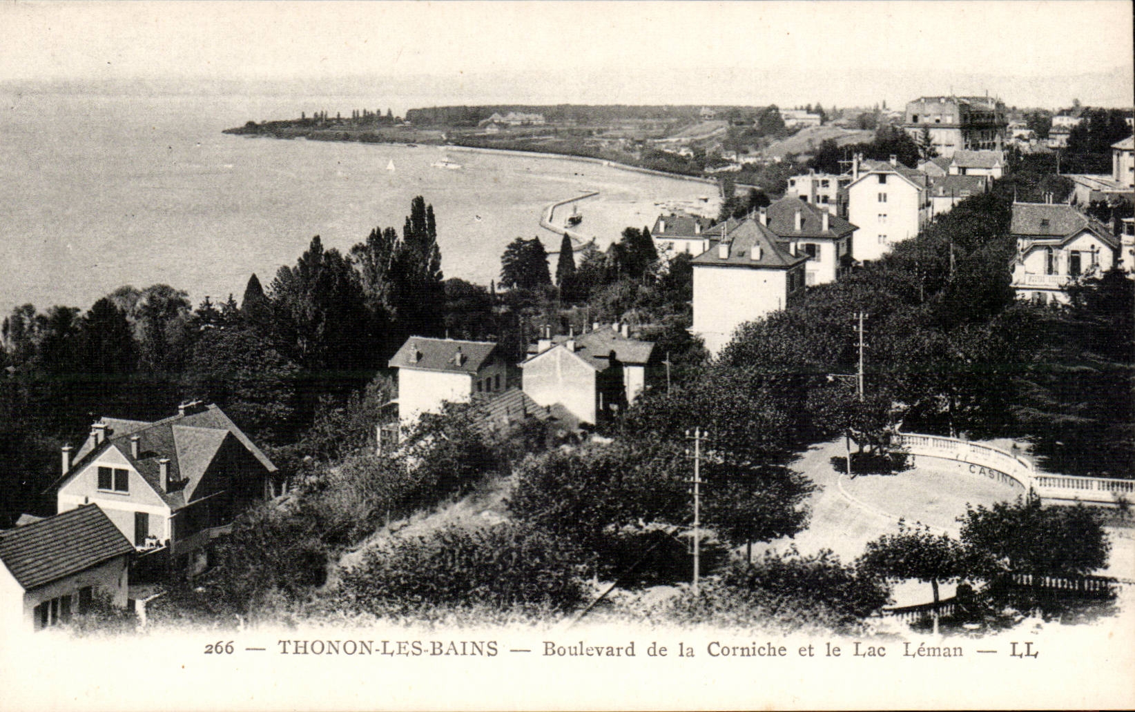 Thonon les Bains - Boulevard of the Cornice and the Lake Leman - CPA