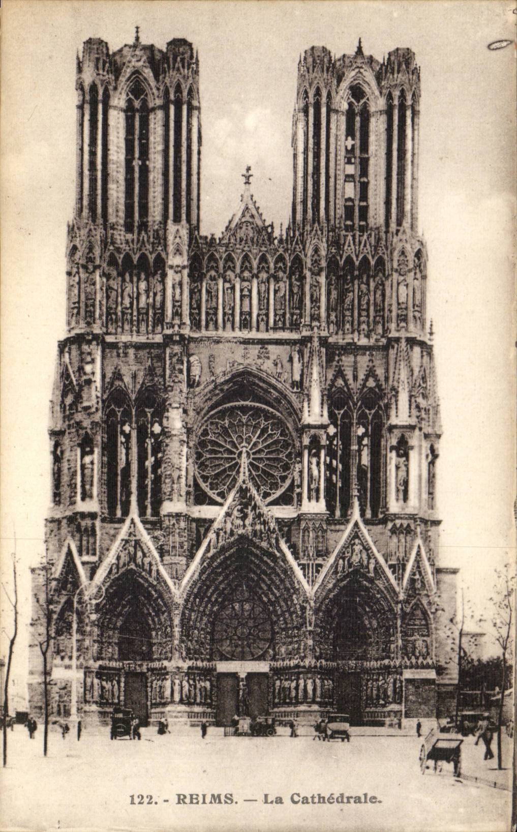 Reims - the Cathedral - CPA
