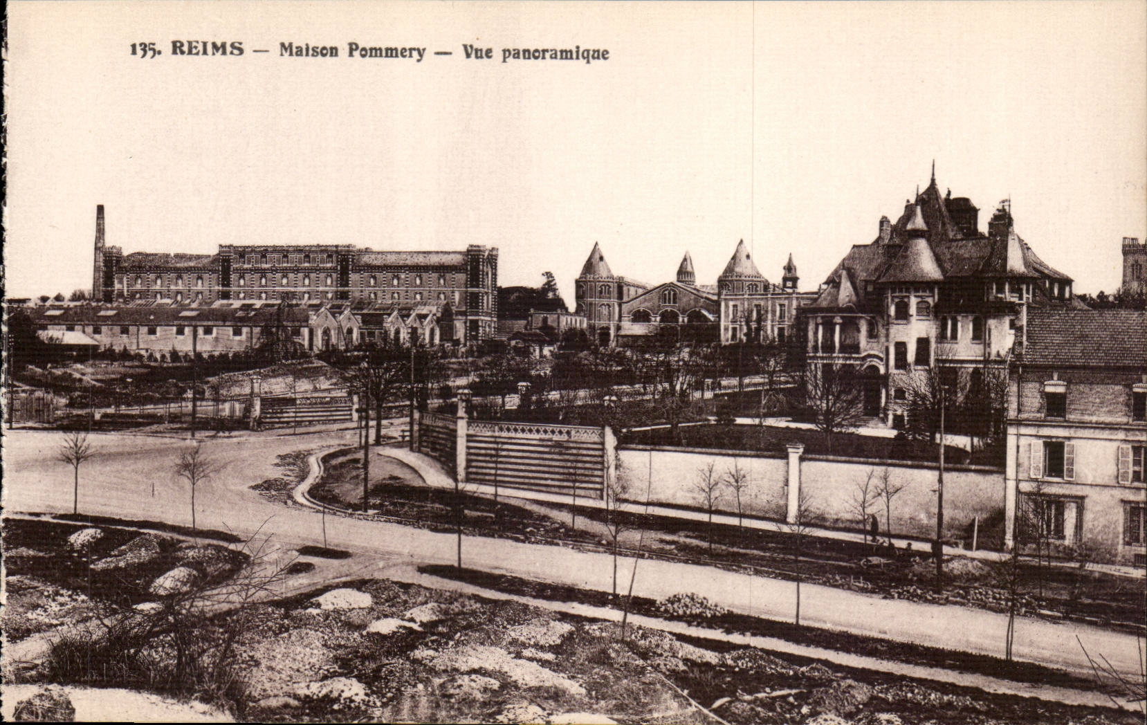 Reims - Pommery House - Panoramic View - CPA