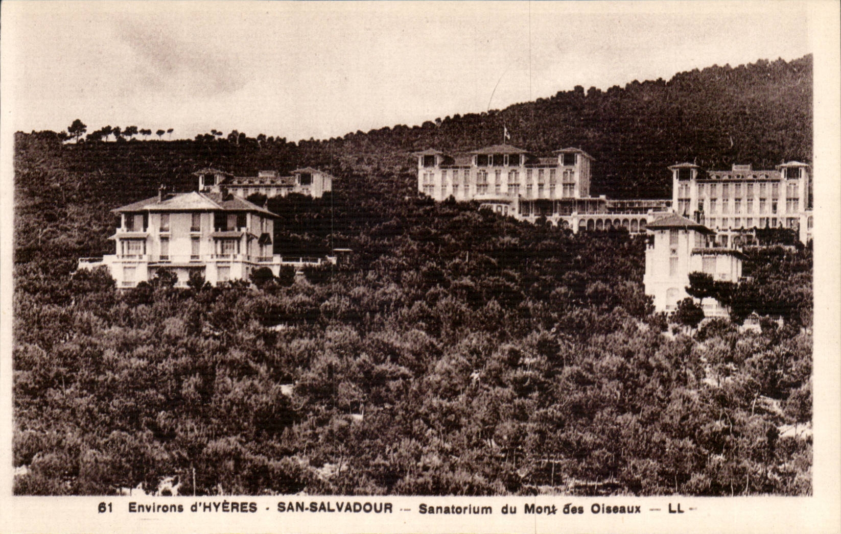 Umlagerungen von Hyeres - San Salvadour - Sanatorium der Einfassungs-Vogel CPA