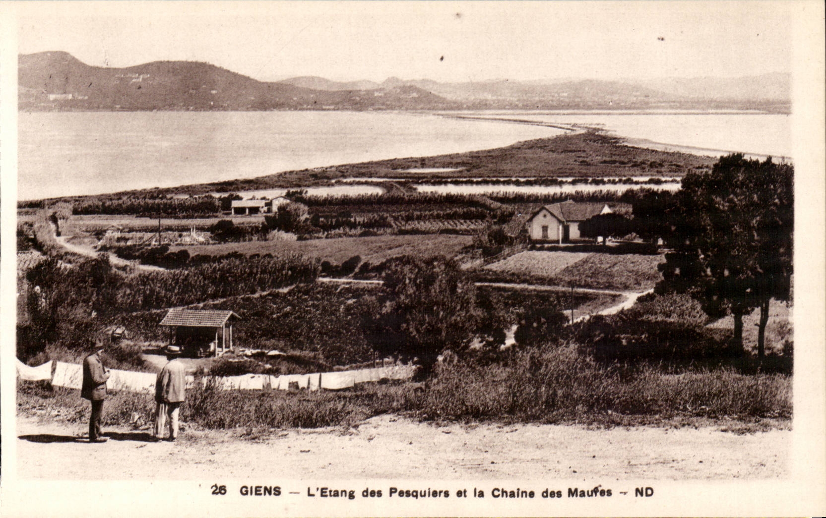 Giens - L'Etang des Pesquiers et la Chaine des Maufes - CPA