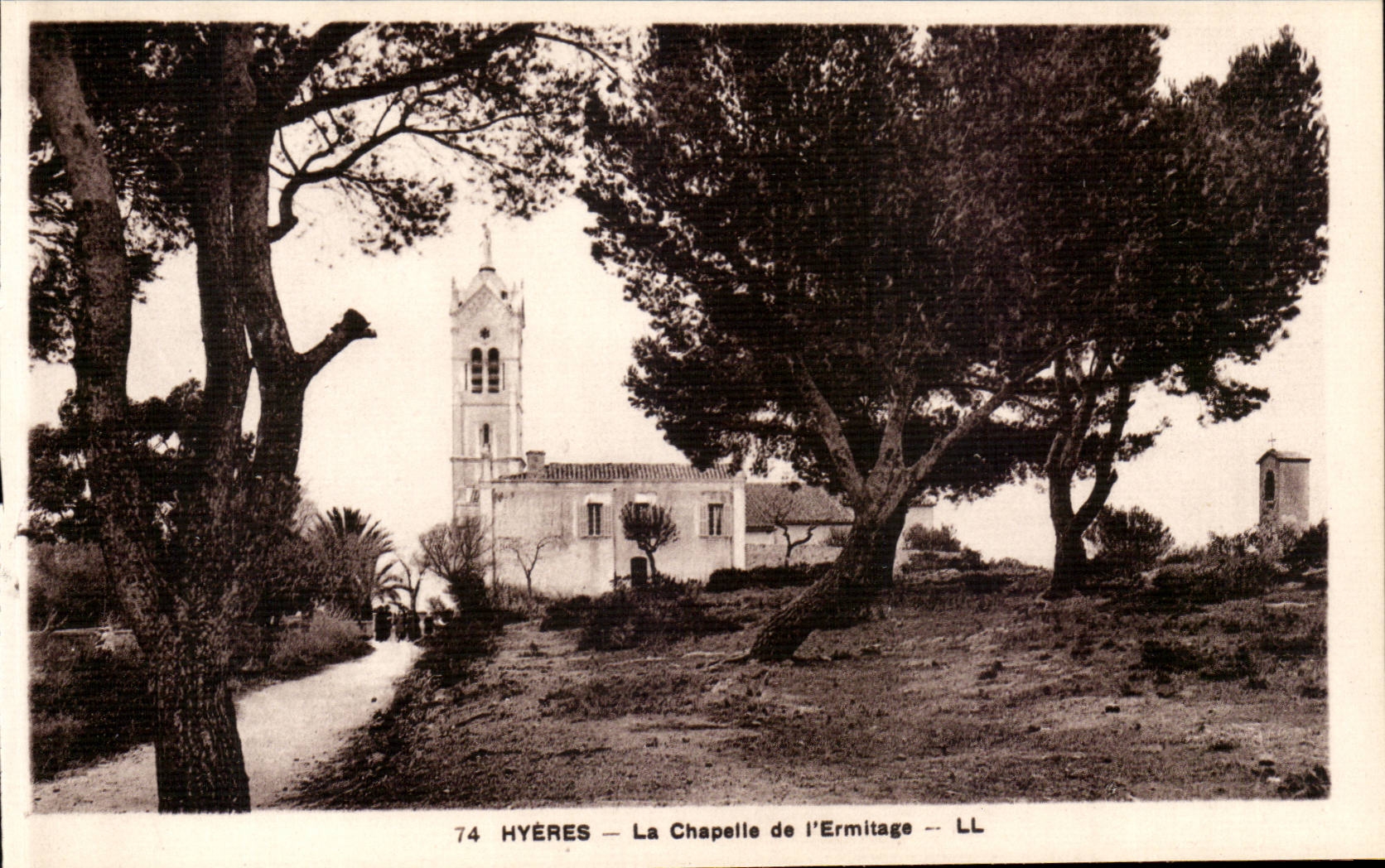 Hyeres Palmen - La Chapelle der Einsiedlerei CPA