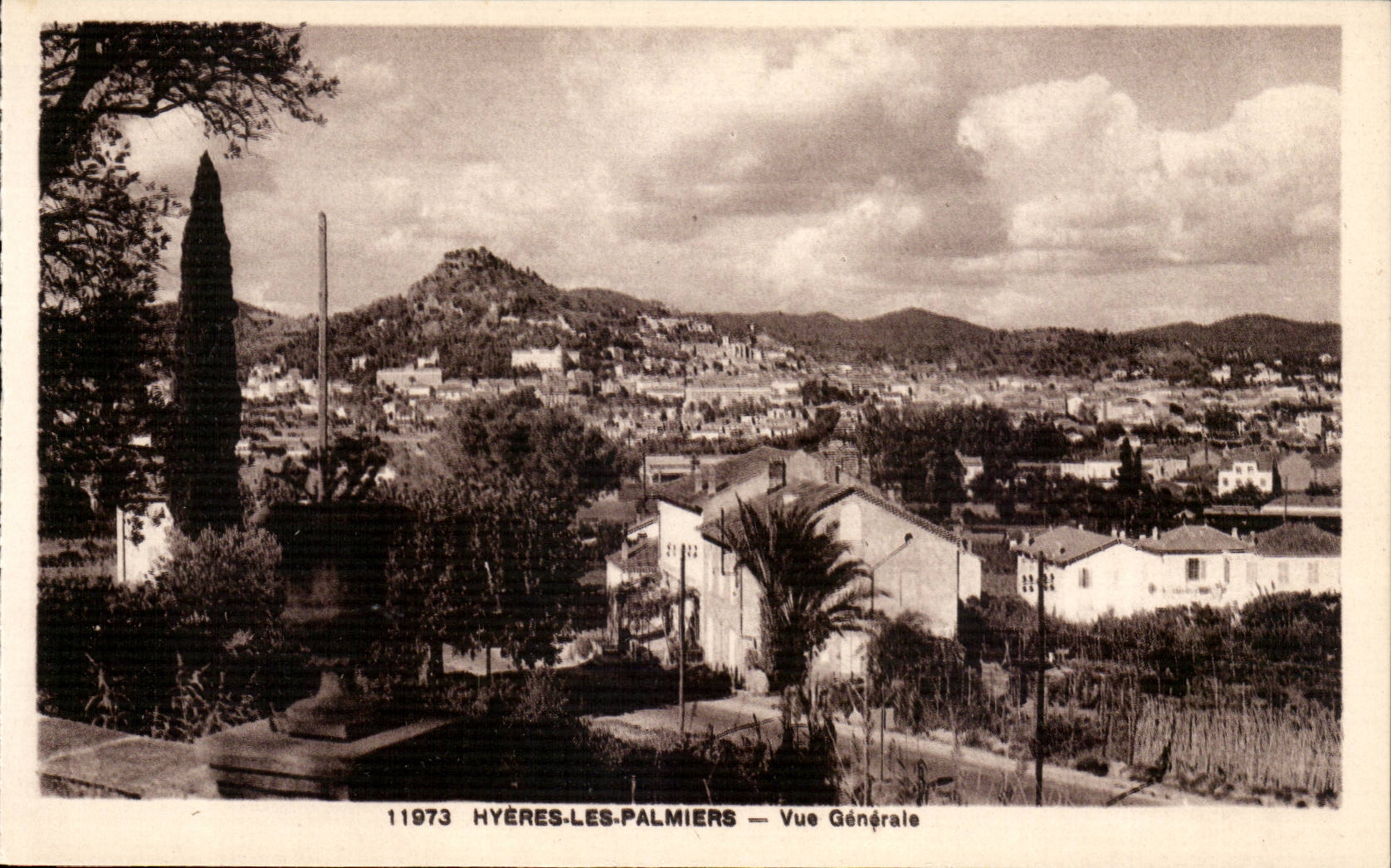 Hyeres Palmen - Ansicht CPA