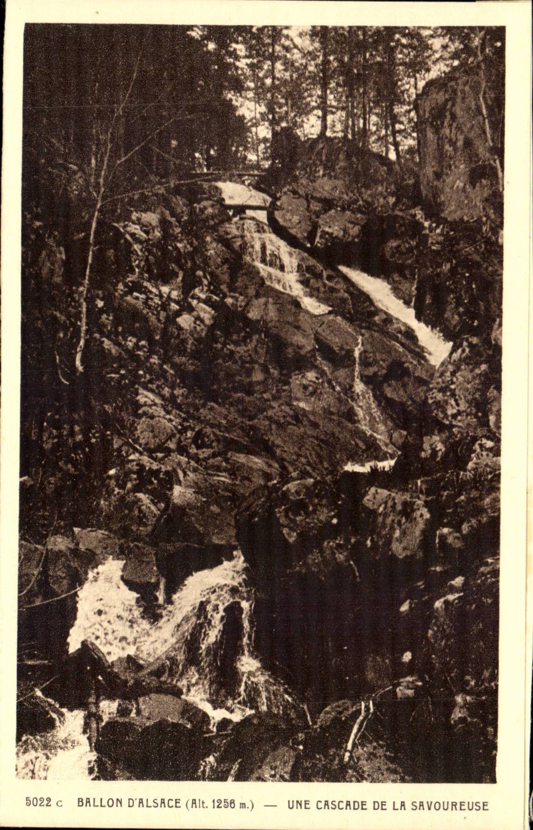 Balloon Of Alsace - a Cascade of Savoreuse CPA