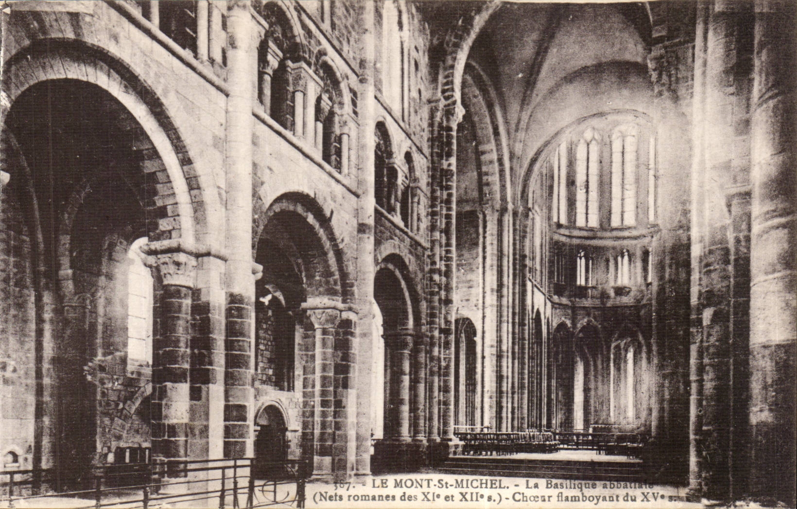 Mont Saint Michel - the Abbey Basilica - the CPA