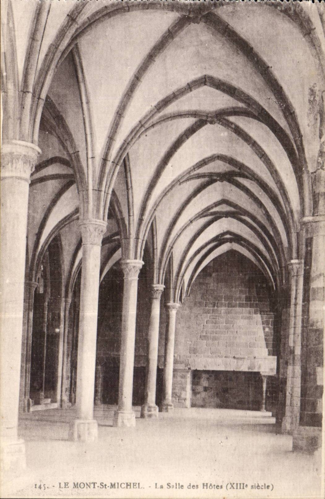 Mont Saint Michel - the Room of the Hosts - the CPA