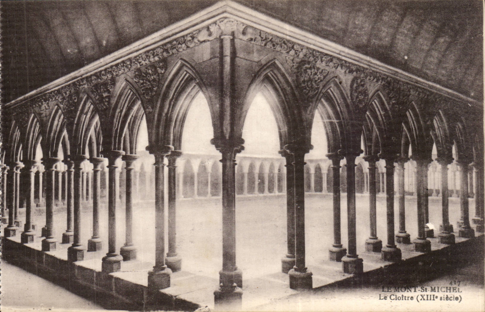 Mont Saint Michel - the Cloister - the CPA