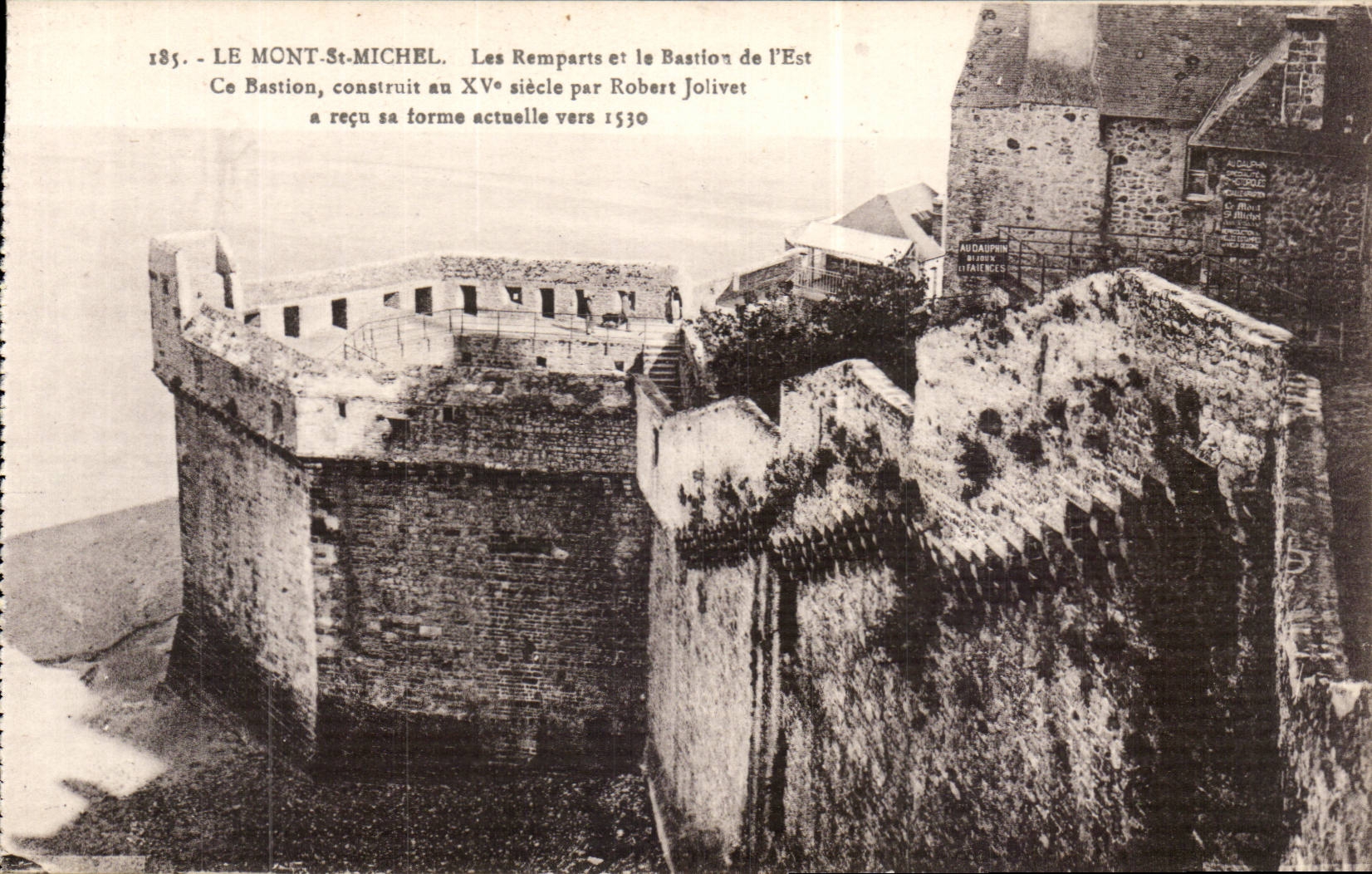 Mont Saint Michel - Walls and the Bastion of the East - the CPA