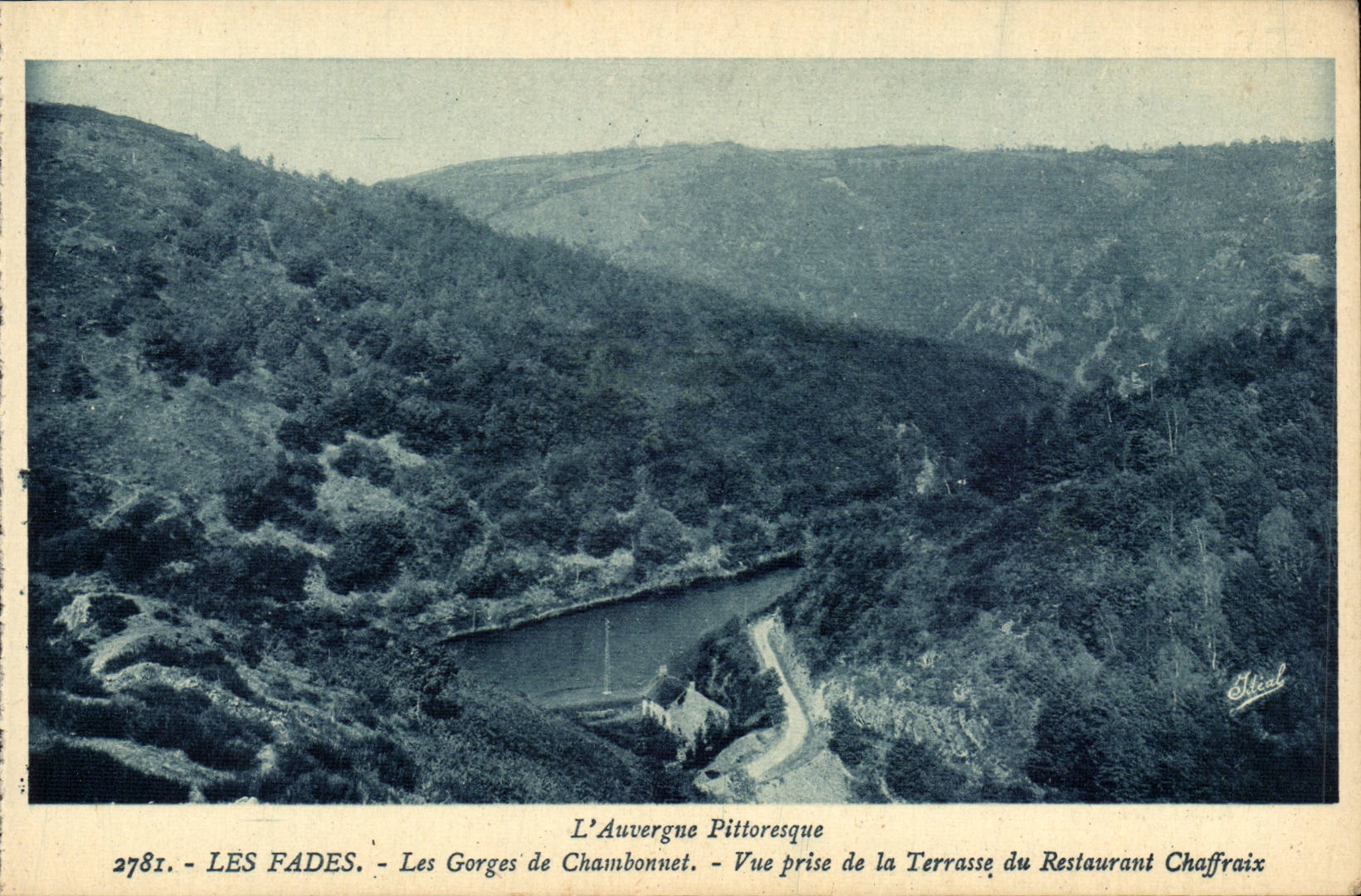 Auvergne CPA Insipid throats of Chambonnet Seen from of the terrace of the Chaffraix restaurant