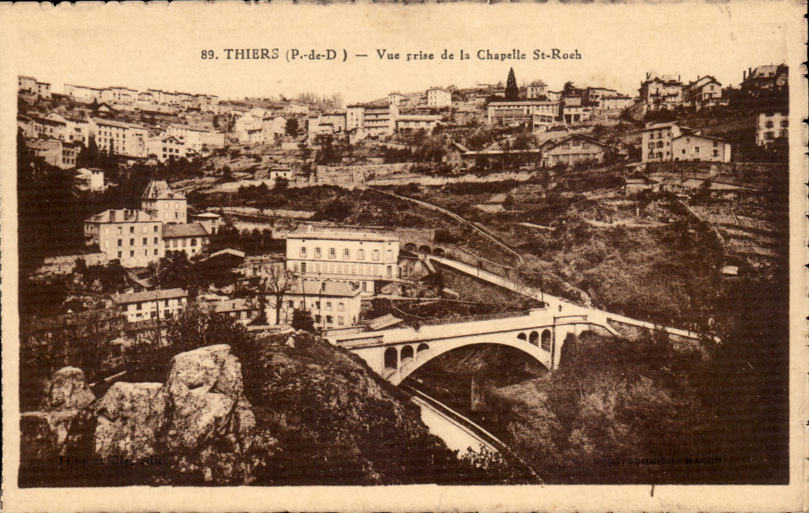 Auvergne Thiers Seen from of the vault St Roch