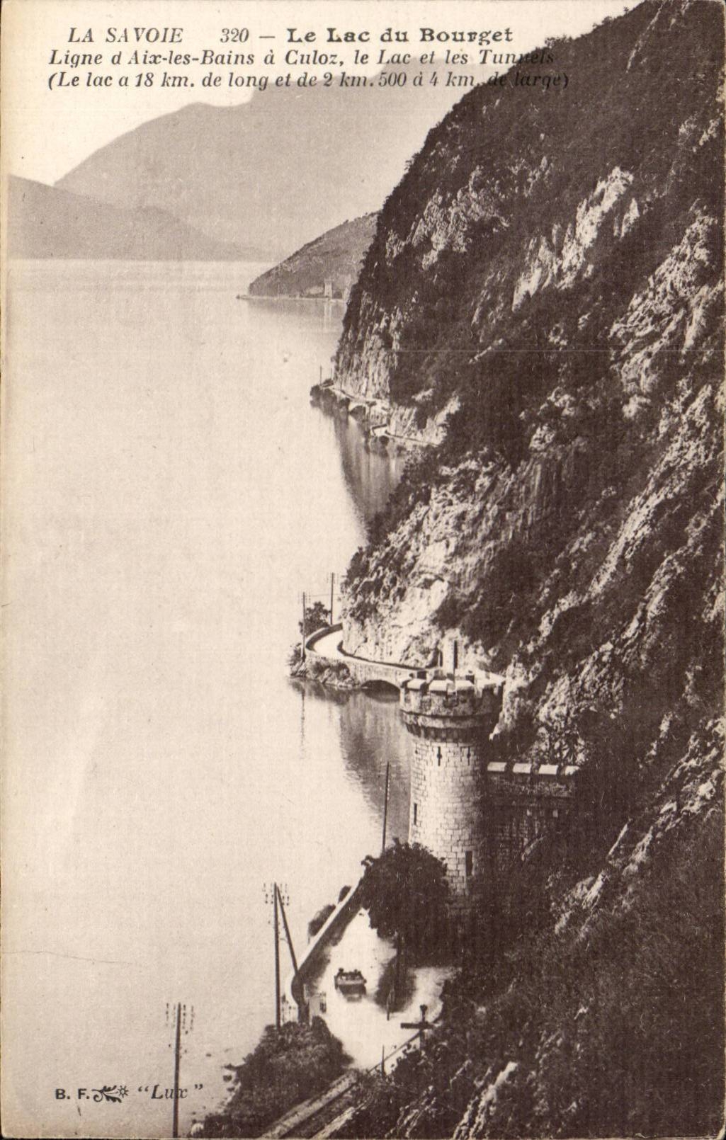 Aix les Bains - the Lake of Le Bourget - CPA