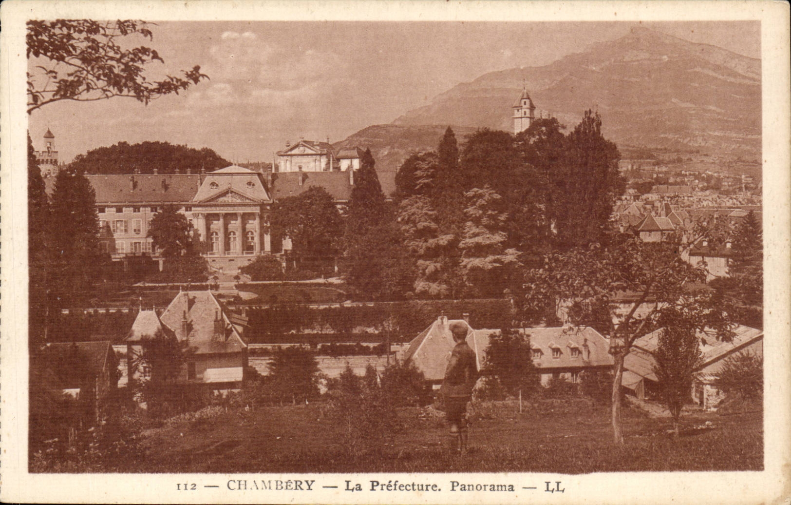 Chambery - Prefecture - Panorama CPA
