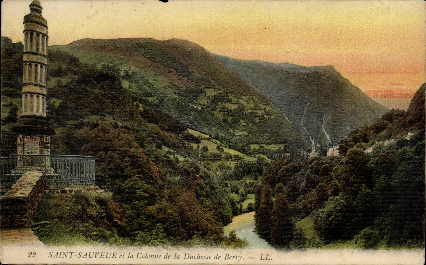 Saint Saver and the Column of the duchess of Berry - CPA