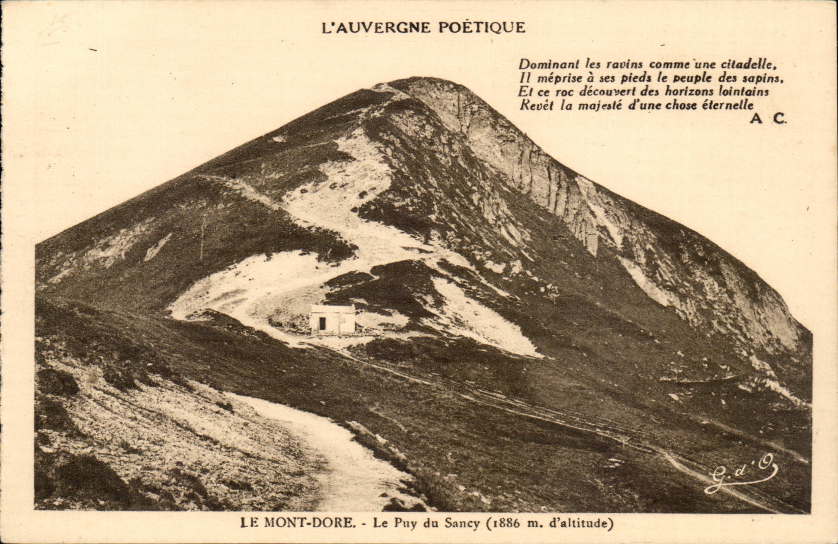 The Mount Gilds - Puy de Sancy alt 1886 - CPA