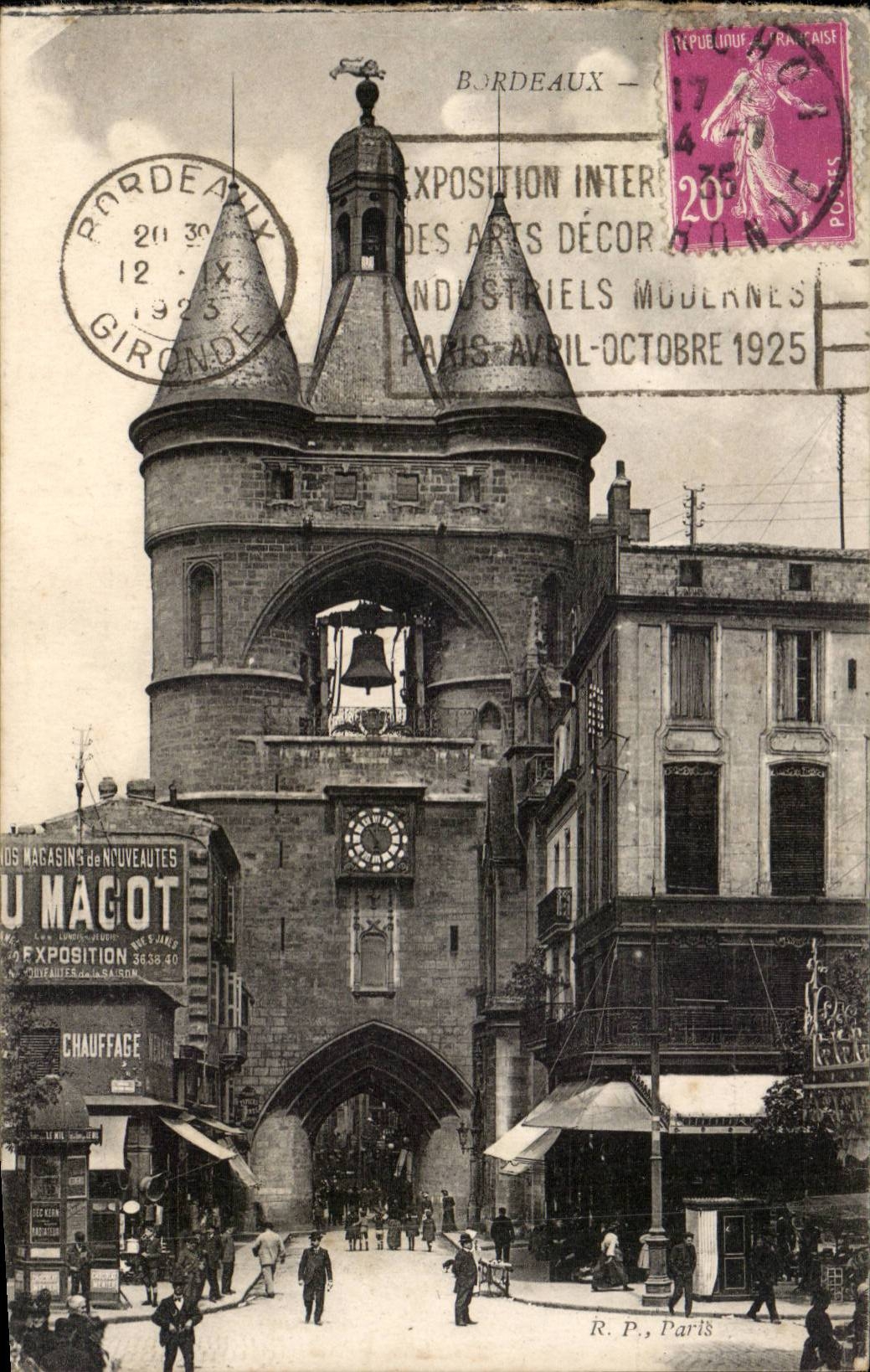 Bordeaux - the Clock - CPA