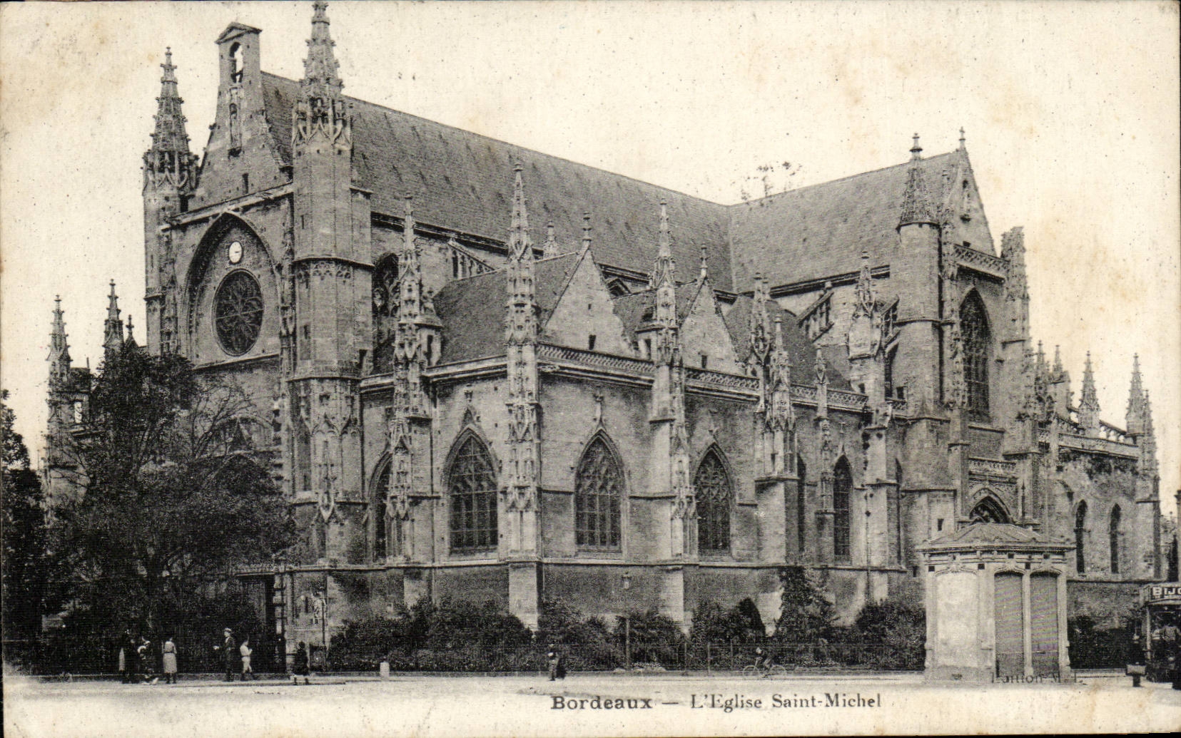Bordeaux - the Church Saint Michel - CPA
