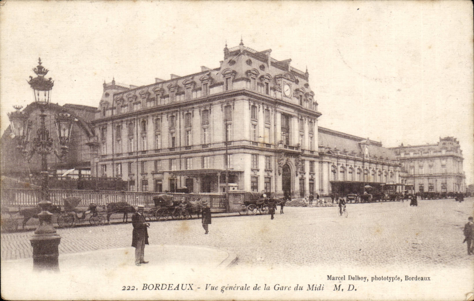 Bordeaux - View of the Station of the South - CPA