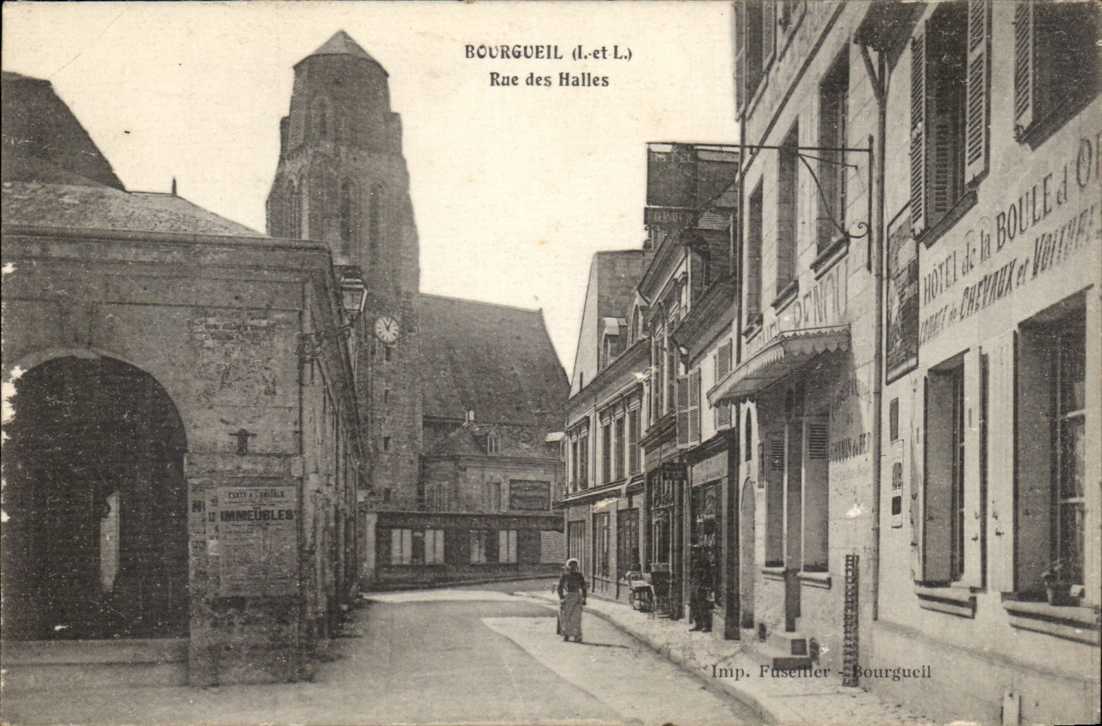 Bordeaux - Street Of the Markets - CPA
