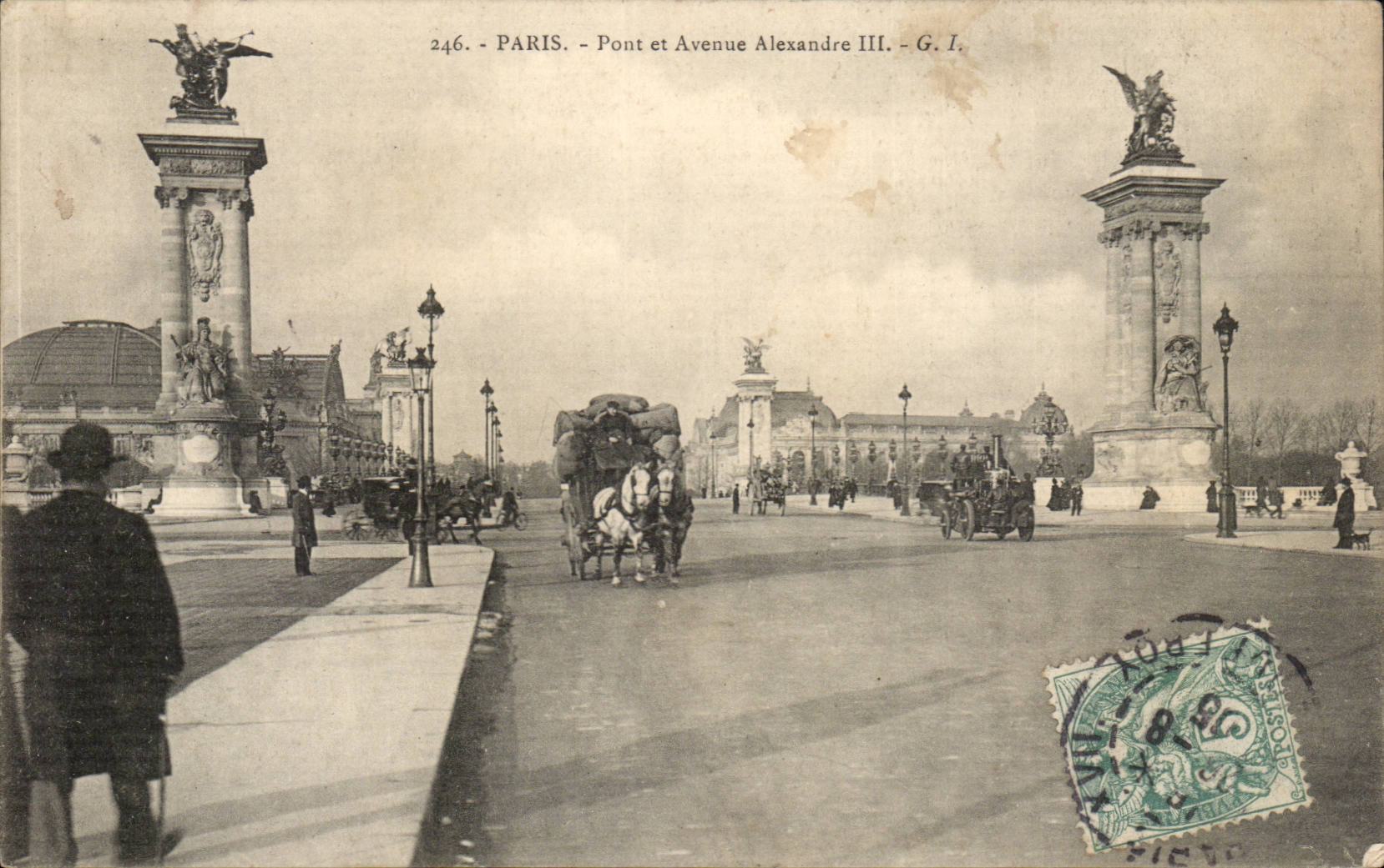 Paris - Bridge and Which occurred Alexandre III CPA