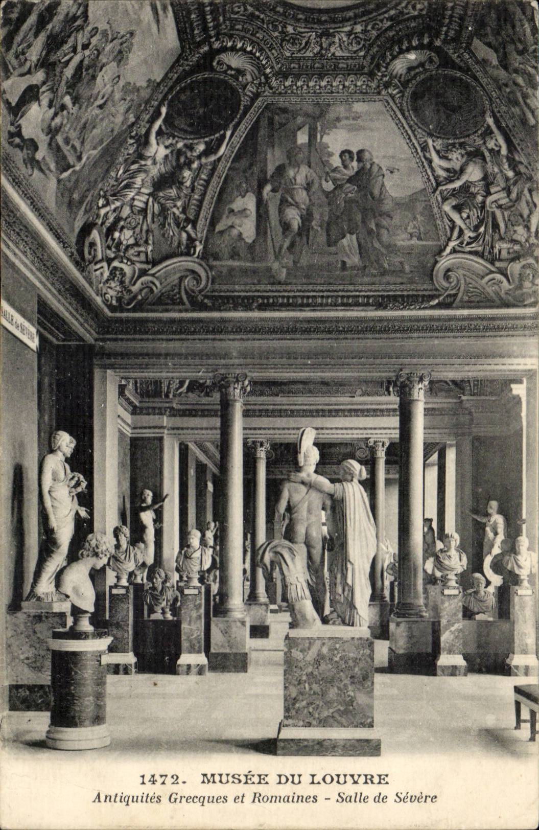 Paris - 1 - Musee du Louvre - Antiquites Grecques et Romaines - Salle de Severe CPA 