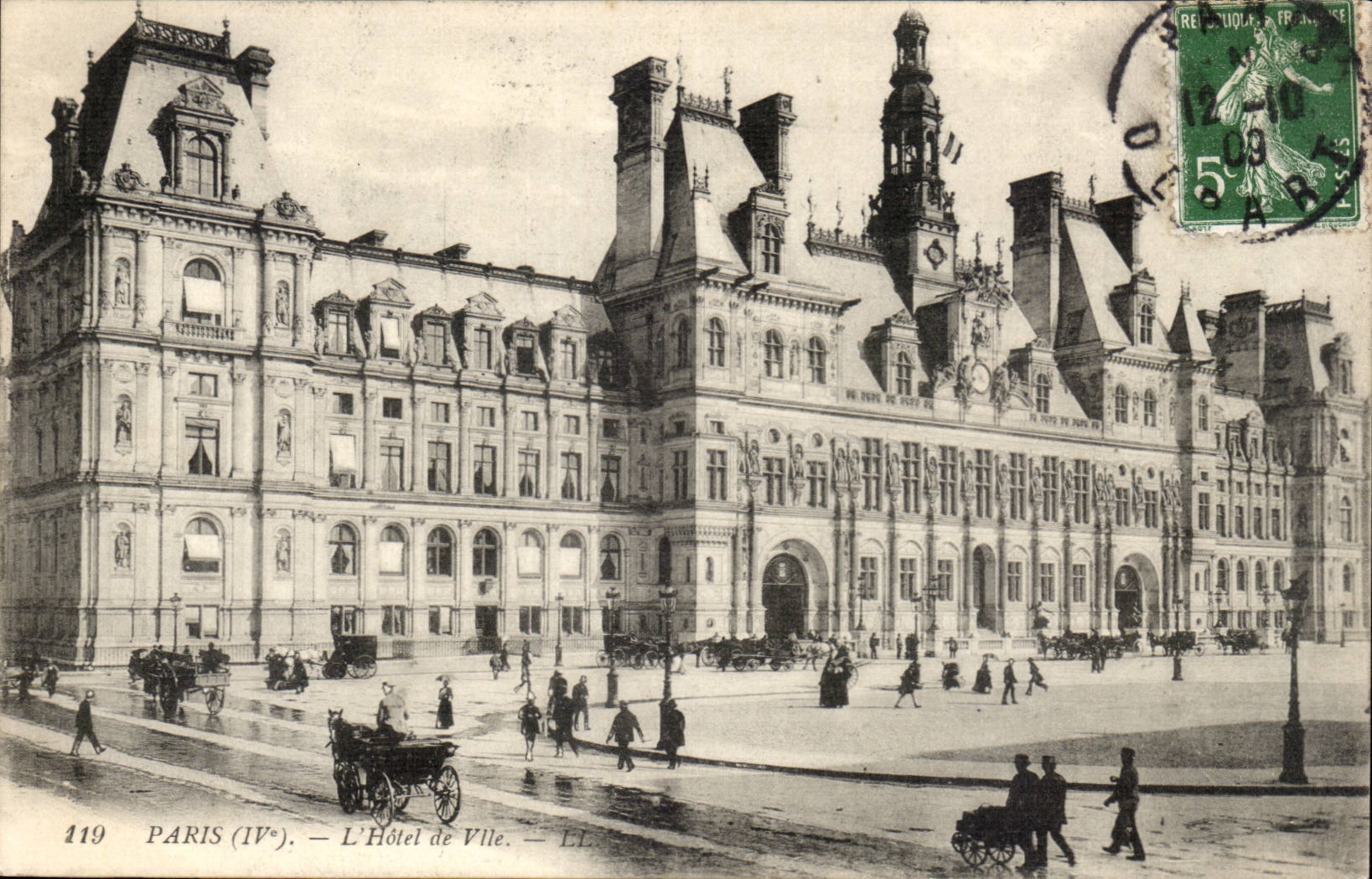 Paris - 4 - L'Hotel de Ville - CPA