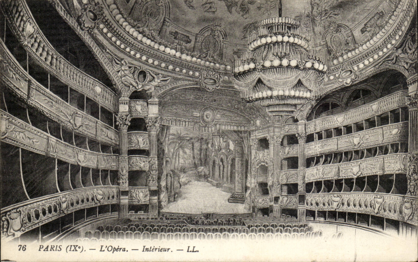 Paris 8 - The Opera - Interior - CPA