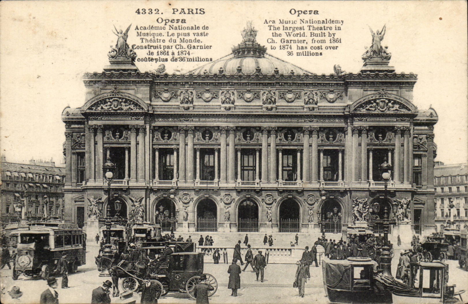 Paris 8 - The Opera - CPA
