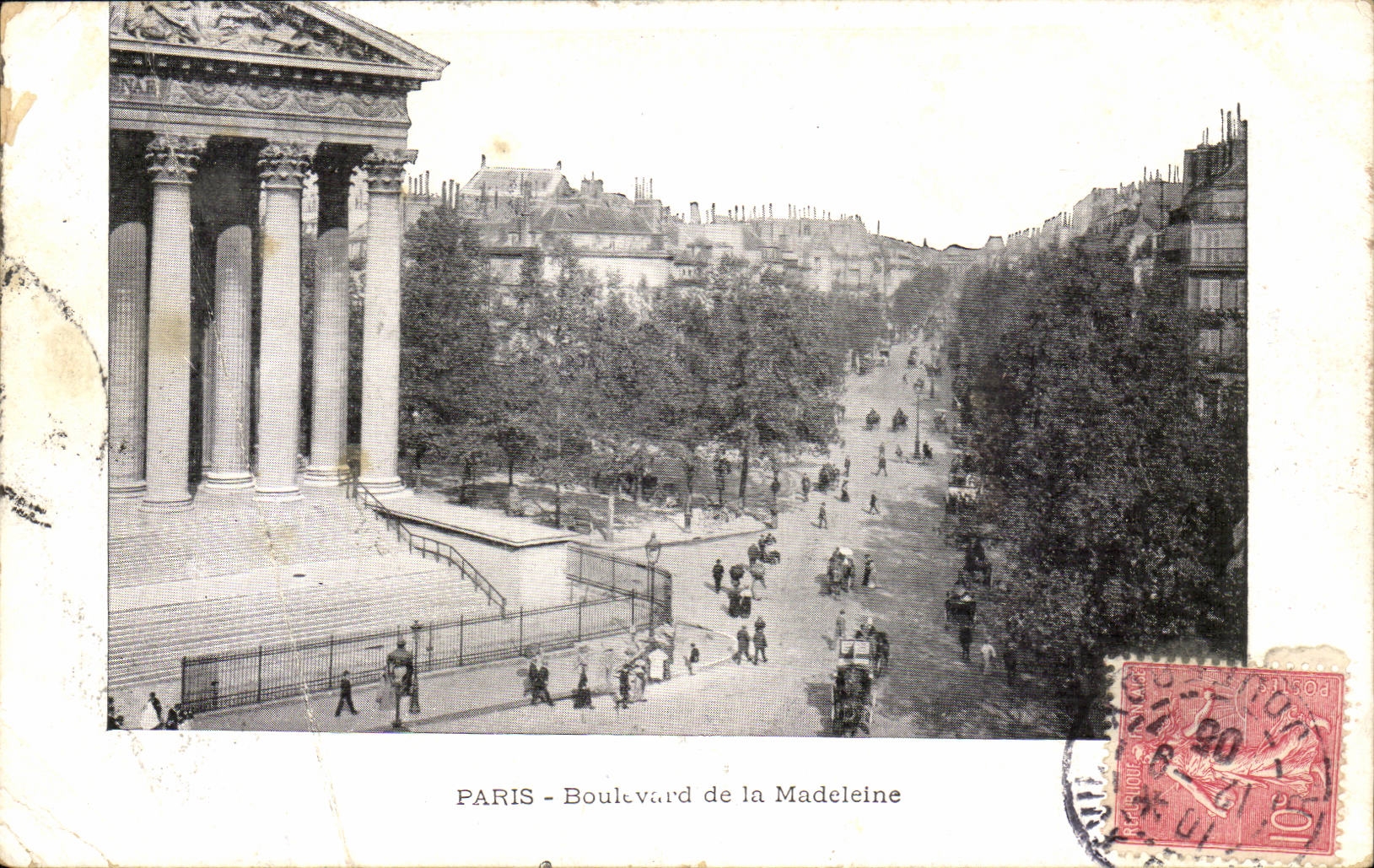 Paris 8 - Boulevard of the Madeleine - CPA