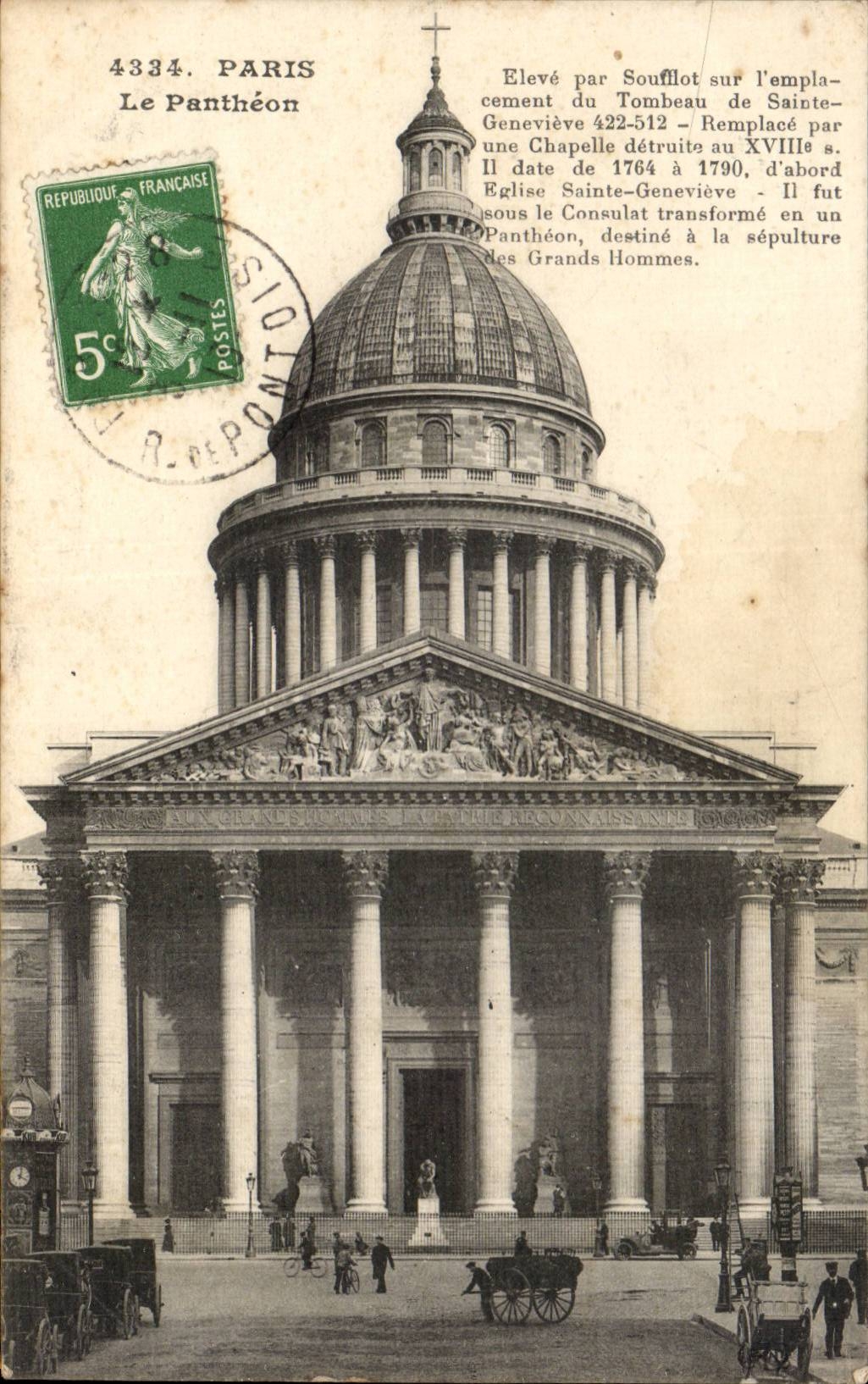 Paris 5 - The Pantheon - CPA