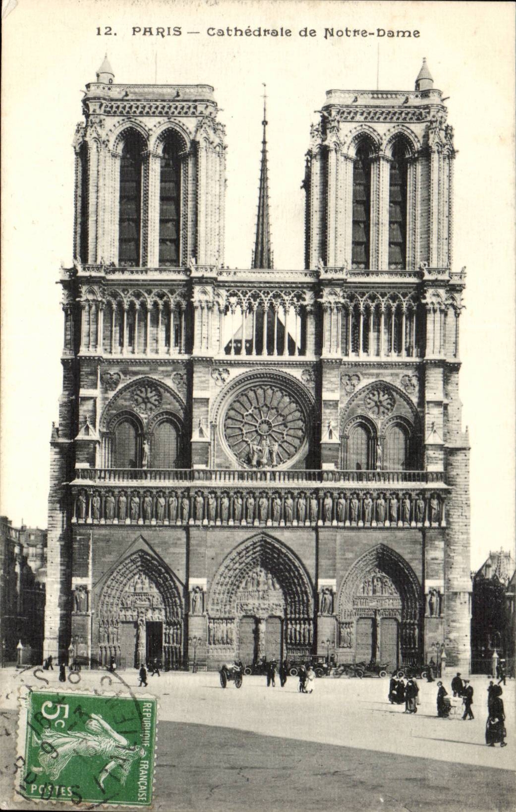 Paris 4 - Cathedrale de Notre Dame - CPA 