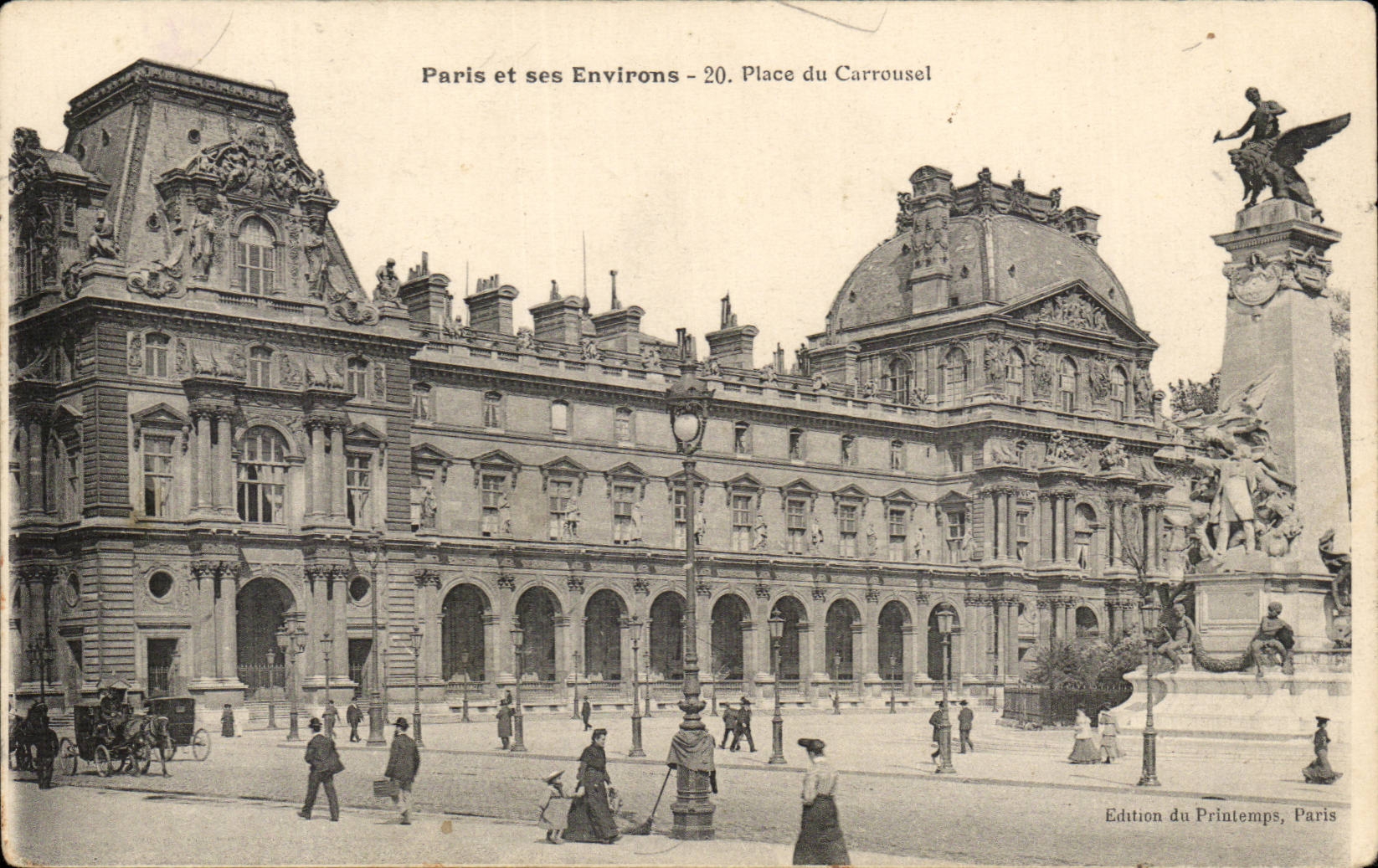 Paris 1 - Place du Carrousel - CPA