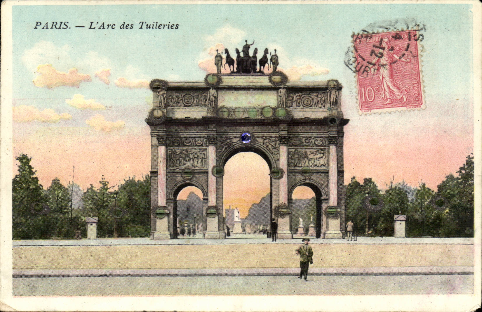 Paris 1 - Arc des Tuilleries - CPA