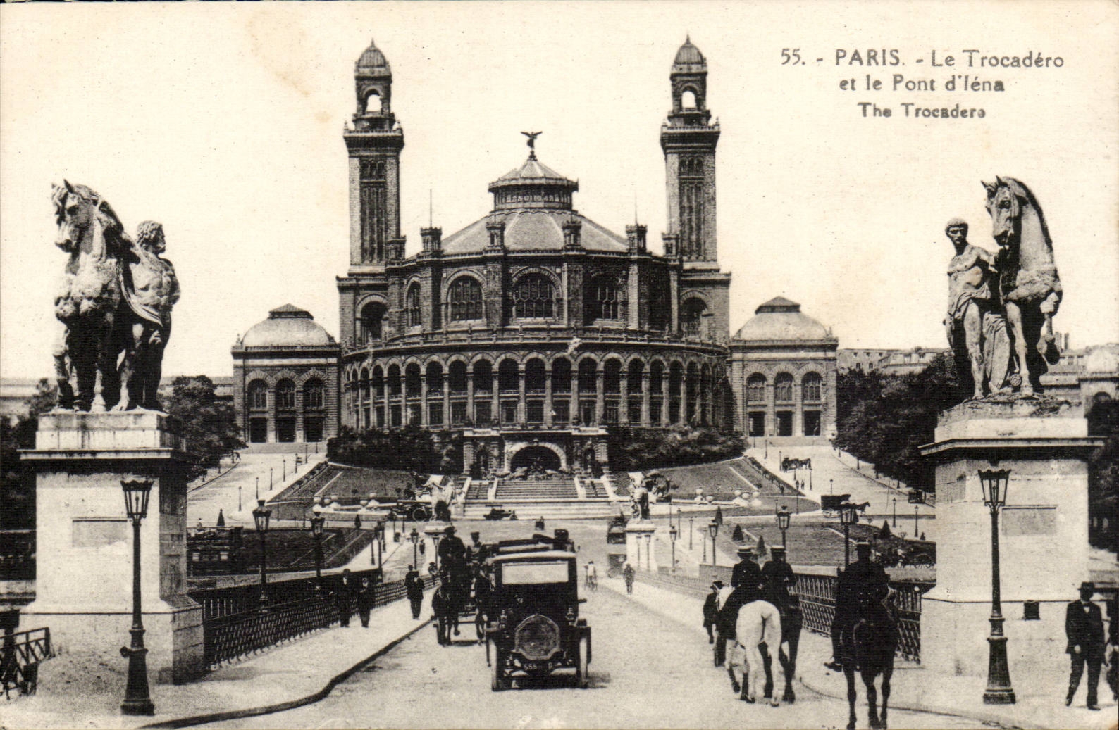 Paris - 16 - Le Trocadero et le Pont d'Iena - CPA