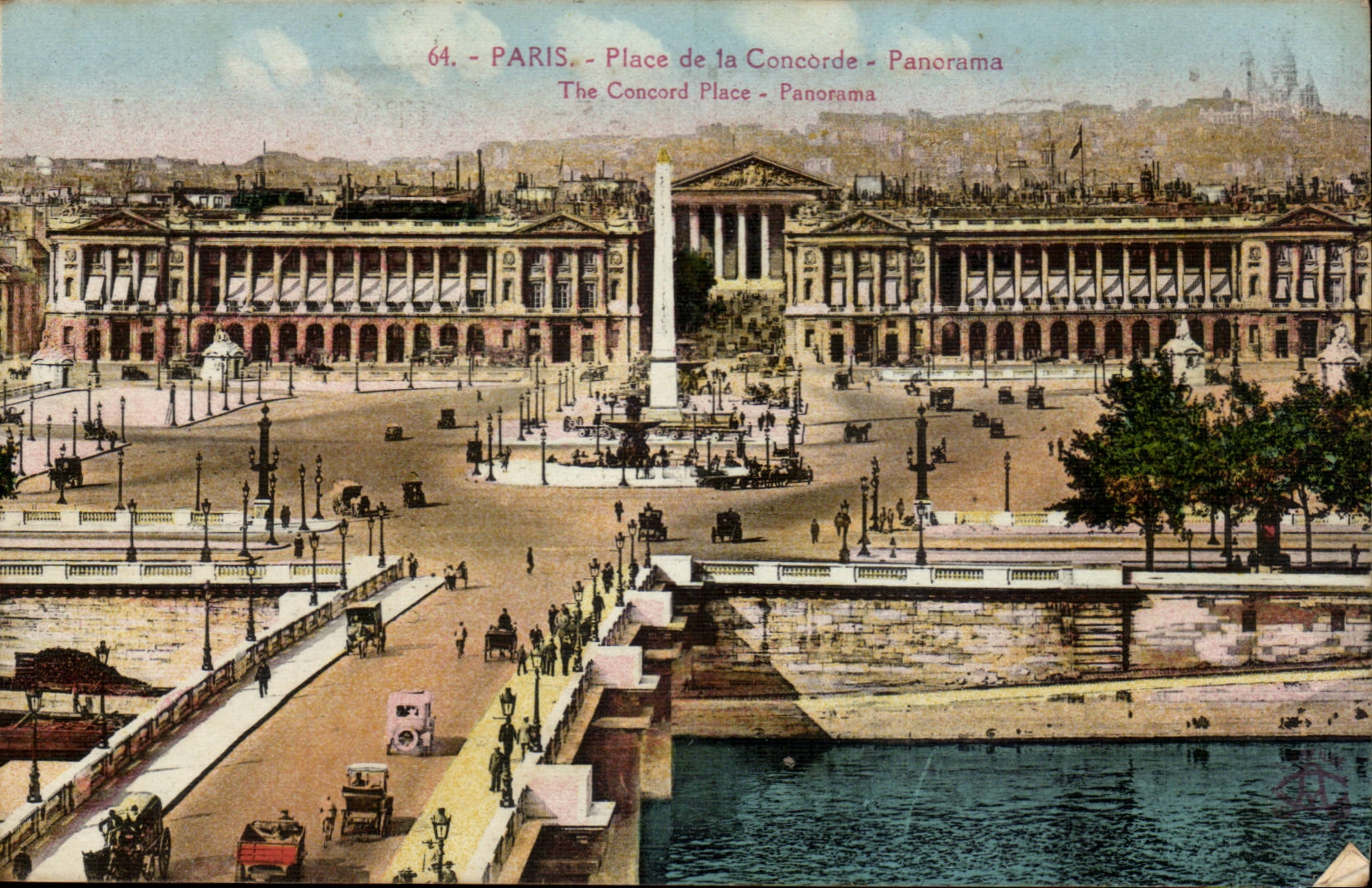 Paris - 8 - Place of the Harmony - Panorama - CPA