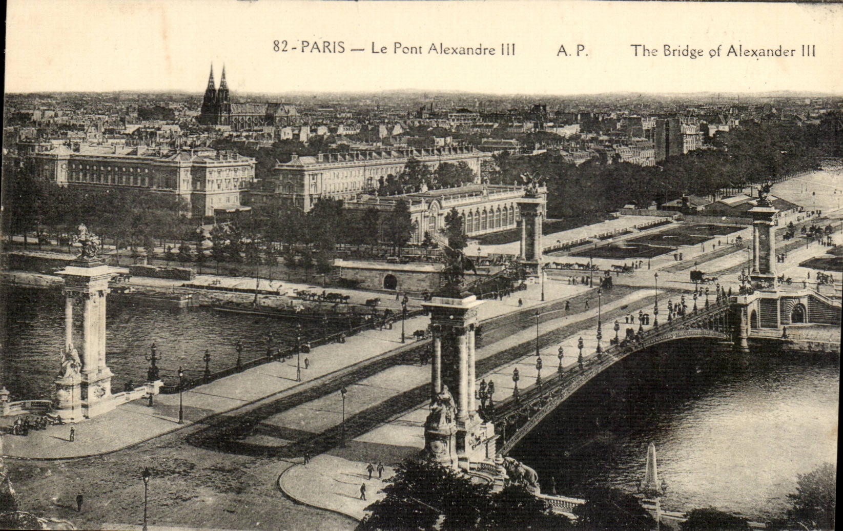 Paris - 7 - the Bridge Alexandre III CPA