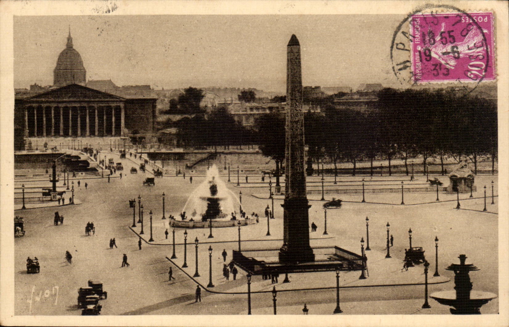 Paris 8 - Place Harmony the Obelisk and the House of Commons CPA