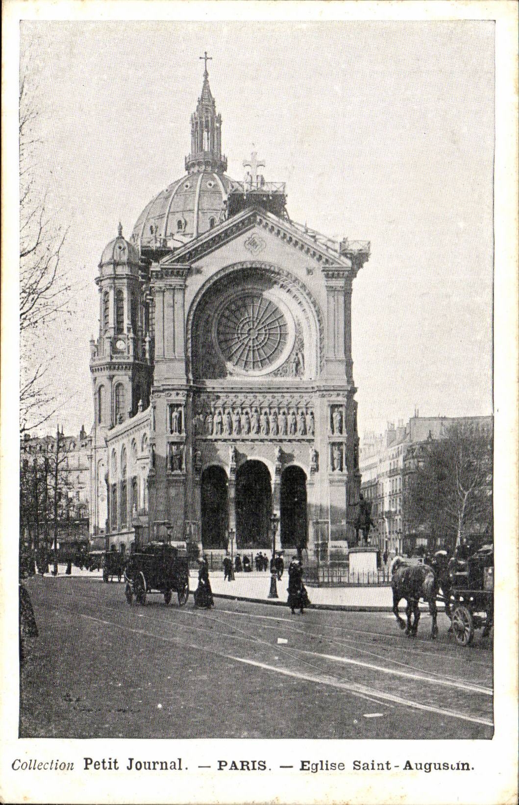 Paris - 8 - Collection Small Newspaper - Church Saint Augustin CPA
